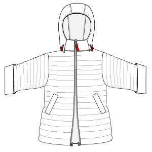 Fashion sewing patterns for Unisex Jacket